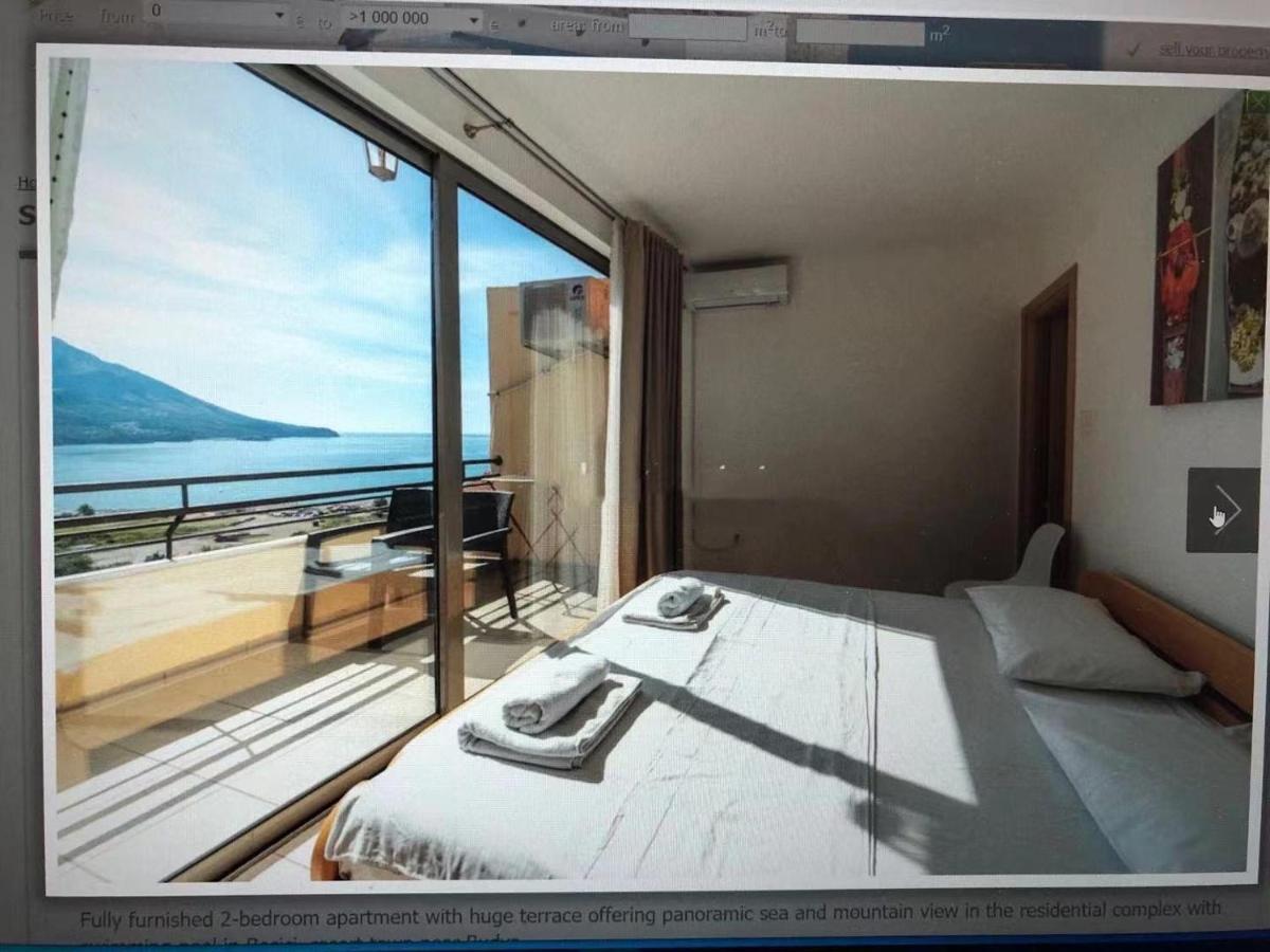 Sea View Two Bedroom Family Apartment With Pool - Sunset Ivanovici Bečići Buitenkant foto