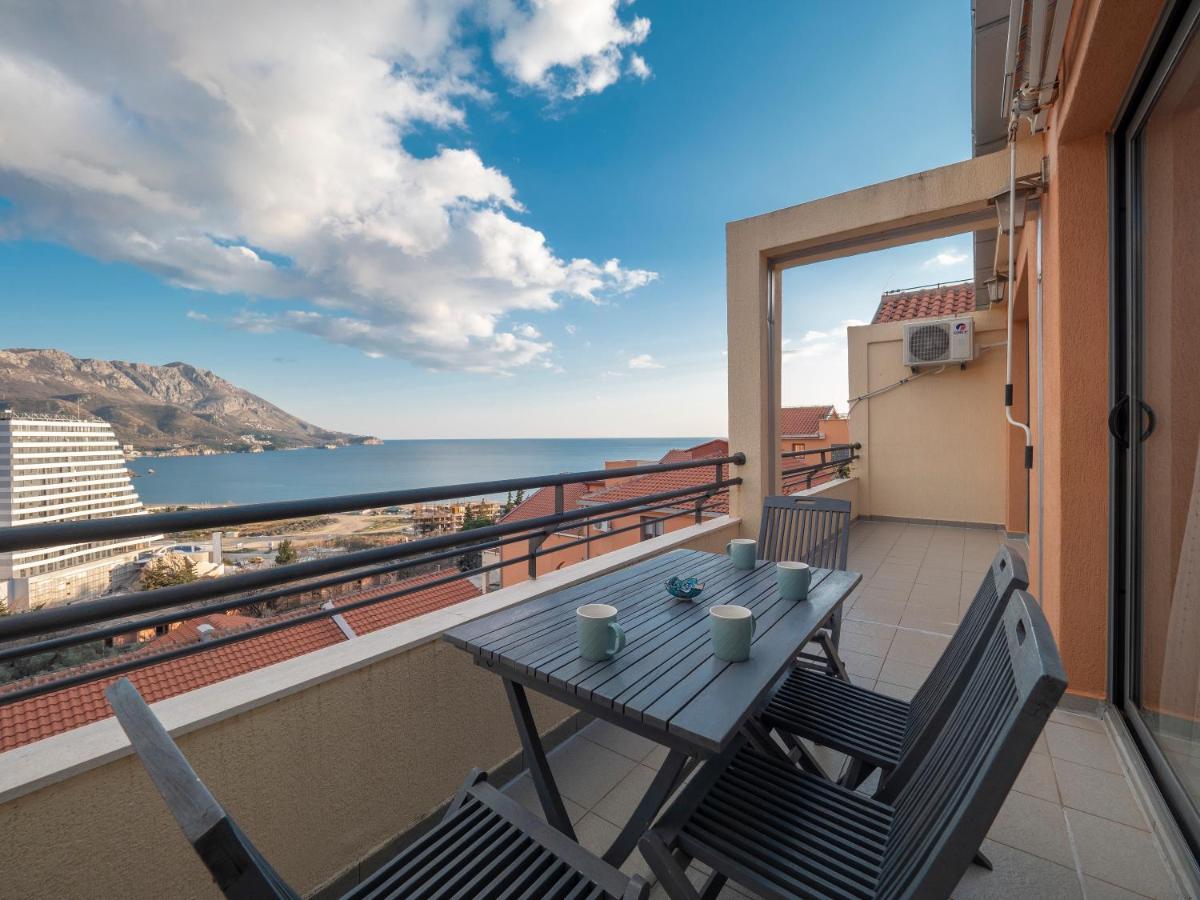 Sea View Two Bedroom Family Apartment With Pool - Sunset Ivanovici Bečići Buitenkant foto